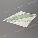 Belly pan decal, left side