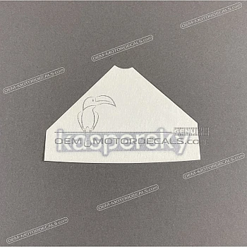 Kanzel / Oberteil Verkleidung Aufkleber, Rechte Seite