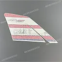 Side cowling decal, left side