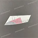 Belly pan decal, left side