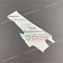 Belly pan decals set, left side