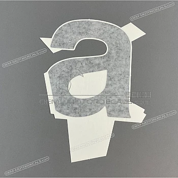 Side cowling decal, left side