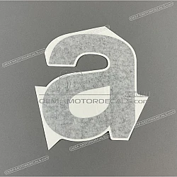 Side cowling decal, left side