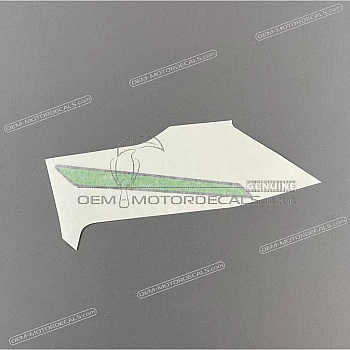 Belly pan decal, left side