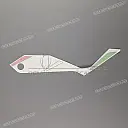 Belly pan decal, left side