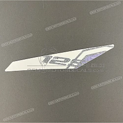 Front fender decal, left side