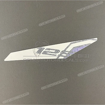 Front fender decal, left side