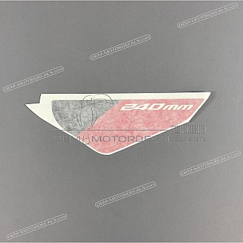 Pegatina para guardabarros delantero, lado derecho