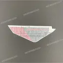 Front fender decal, left side