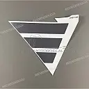 Adhesivo logo Aprilia carenado lateral superior, derecho