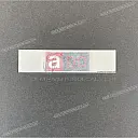 Front fender sticker