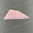 Rear seat cowl decal, left side