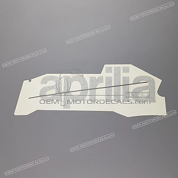Belly pan decal, left side