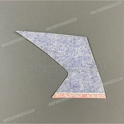 Front cowling decal, left side