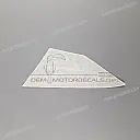 Duo seat kapje sticker, linkerkant
