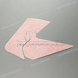 Belly pan decal, left side