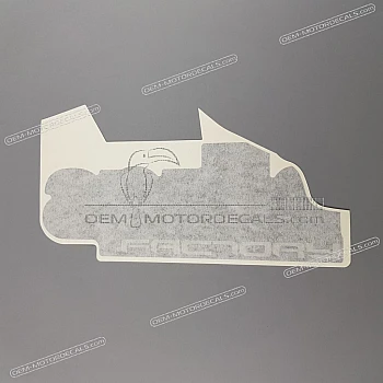 Belly pan decal, right side