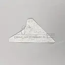 Front cowling decal, left side