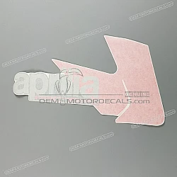Belly pan decal, right side