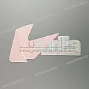 Belly pan decal, left side