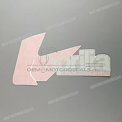 Belly pan decal, left side