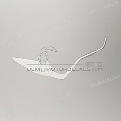 Front cowling decal, left side