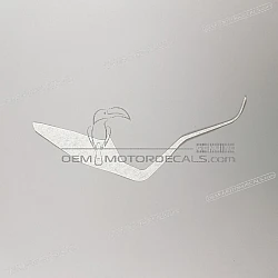 Front cowling decal, left side