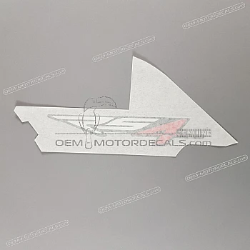 Side cowling decal, left side