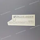 Front fender decal, left side