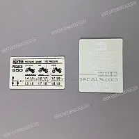 APRILIA Voorzichtigheid label AP8137480-14