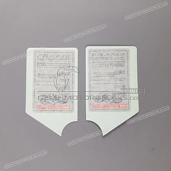 Adesivi coperchio serbatoio, set