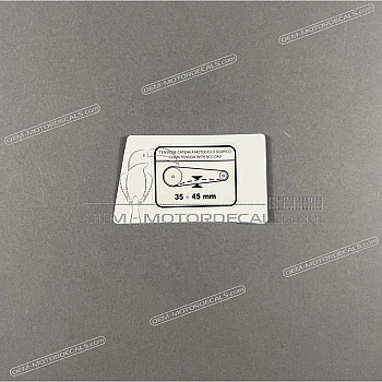 Etichetta di avvertenza, Catena