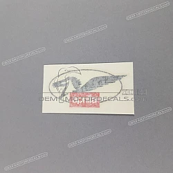 Front fender decal