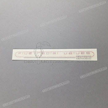 Side cowling decal