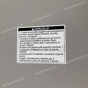 Caution label, Chain