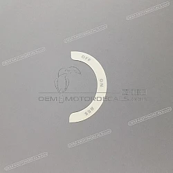 Side cowling decal, left side