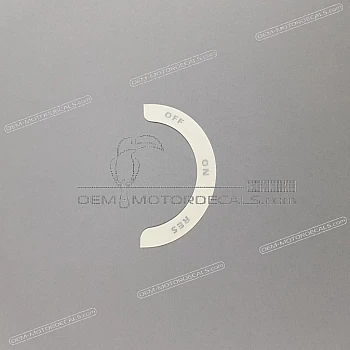 Side cowling decal, left side