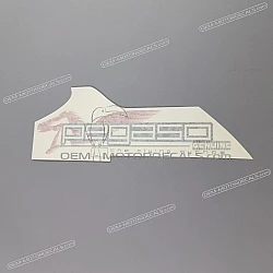 Side cowling decal, left side