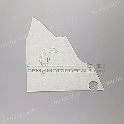 Frame cowling decal, right side
