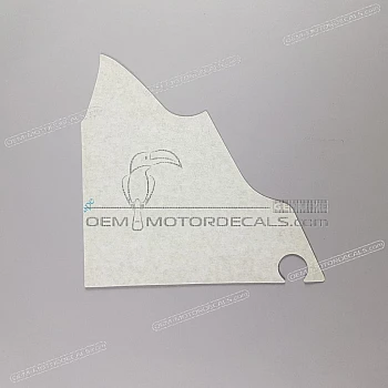 Frame cowling decal, right side