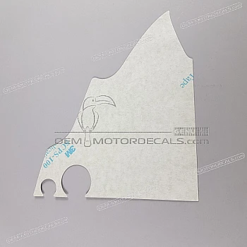 Frame cowling decal, left side