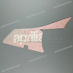 Belly pan decal, left side