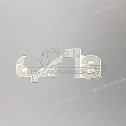 Belly pan decal, right side