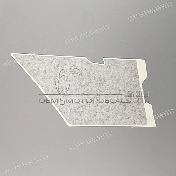 Belly pan decal, right side