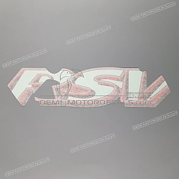 Side cowling decal, left side