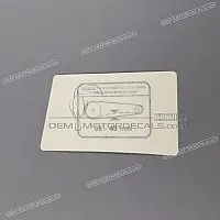 APRILIA Voorzichtigheid label, Ketting AP8167320-14