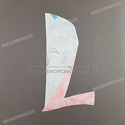 Front cowling decal, left side
