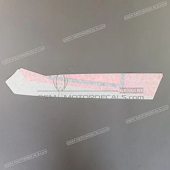 Belly pan decal, left side