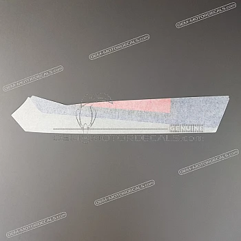 Belly pan decal, left side