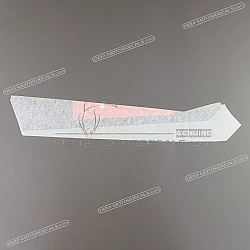Belly pan decal, right side